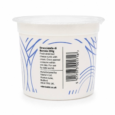 Stracciatella Cheese 250g - Valerio