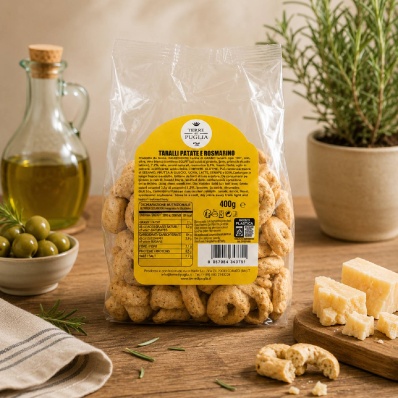 Potato & Rosemary Taralli 400g - Terre di Puglia