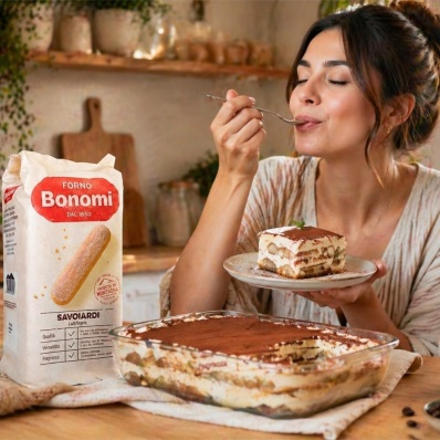 Forno Bonomi Savoiardi for Italian Tiramisu  – Classic Ladyfingers 400g