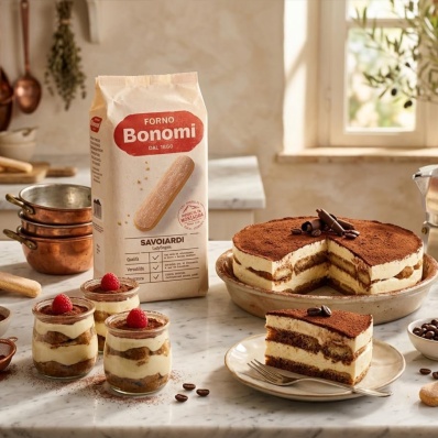 Forno Bonomi Savoiardi for Italian Tiramisu  – Classic Ladyfingers 400g