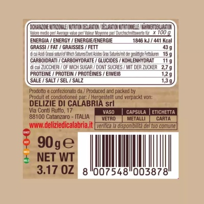 Bombetta Calabrese - Hot Chili Sauce Condiment 90g