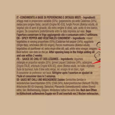 Bombetta Calabrese - Hot Chili Sauce Condiment 90g