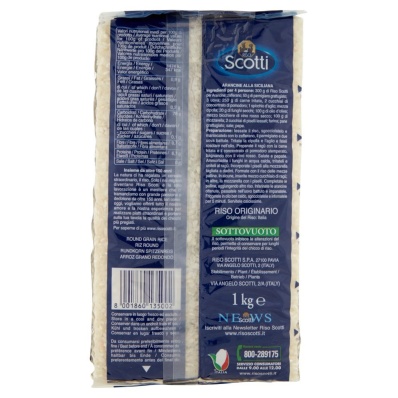 Scotti Rice for Arancine – Riso Originario 1kg