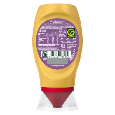 Calvé Salsa Cheddar Top Down 240ml