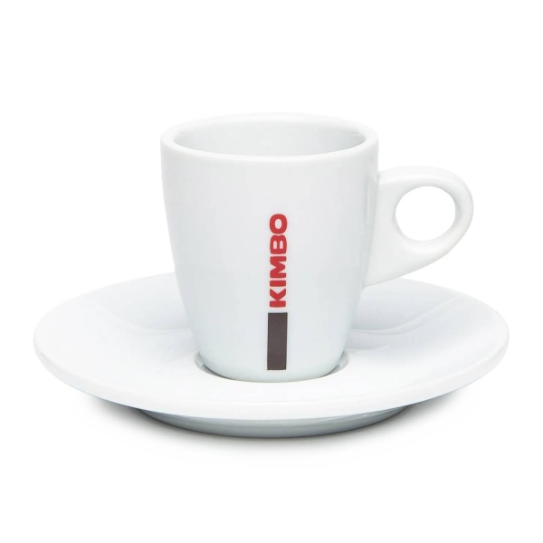 Kimbo Ceramic Espresso Cups & Saucers Set of 6