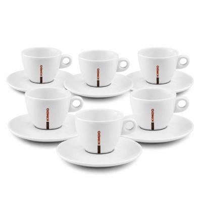 Kimbo Cappuccino Cups & Saucers 166ml Set of 6