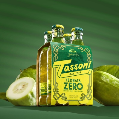 Tassoni Cedrata Zero 4x180ml – Iconic Italian Citron Soda
