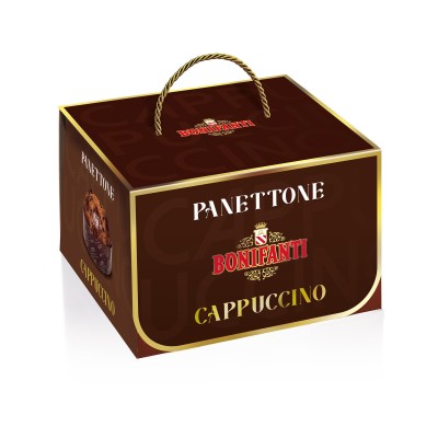 Panettone Cappuccino con Cioccolato al Latte 750 – Italian Cappuccino and Milk Chocolate Panettone