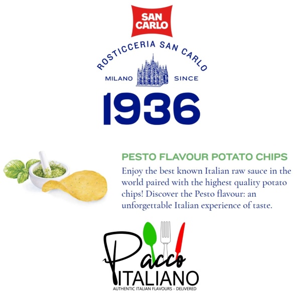 San Carlo Basil Pesto Crisps 100g