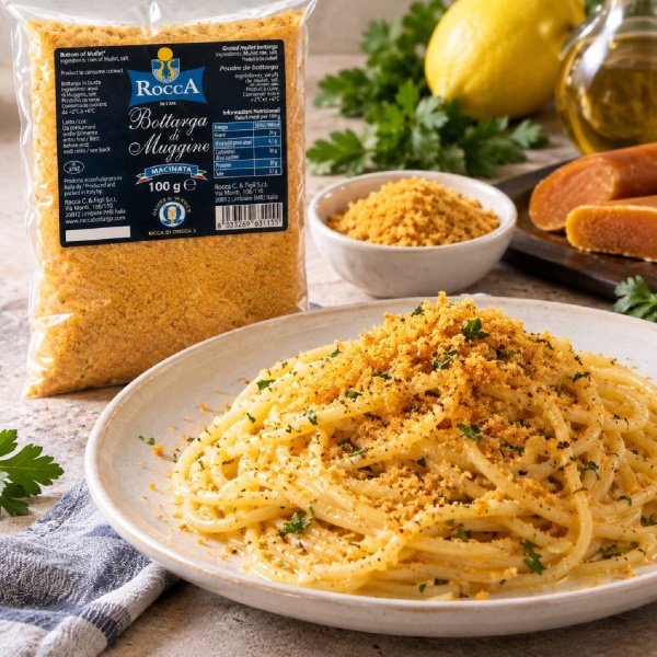 Grated Mullet Bottarga 100g – Bottarga di Muggine