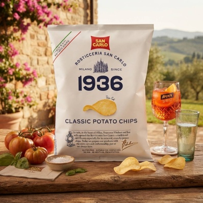 San Carlo Classic Potato Chips 50g – Crispy Italian Snack