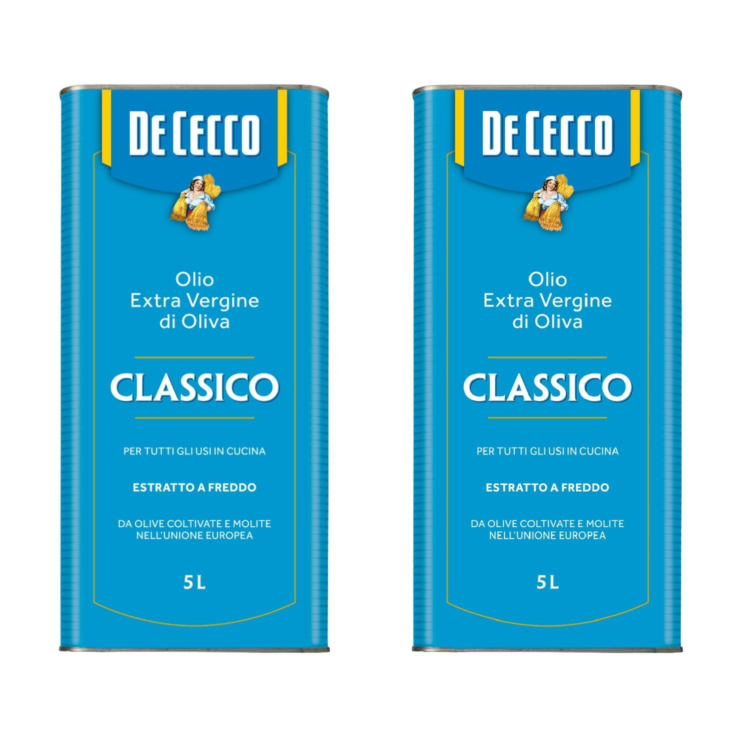 Extra Virgin Olive Oil 2 x 5L – Classico – De Cecco