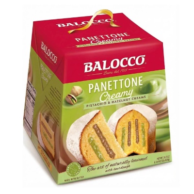 Panettone Pistachio & Hazelnut Cream 800g – Balocco