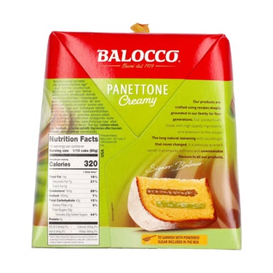 Panettone Pistachio & Hazelnut Cream 800g – Balocco
