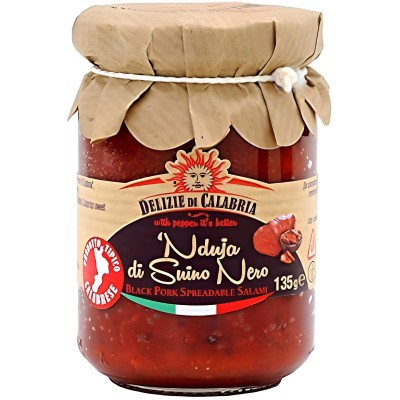 Black Pork Nduja by Delizie di Calabria - Authentic Calabrian Flavor