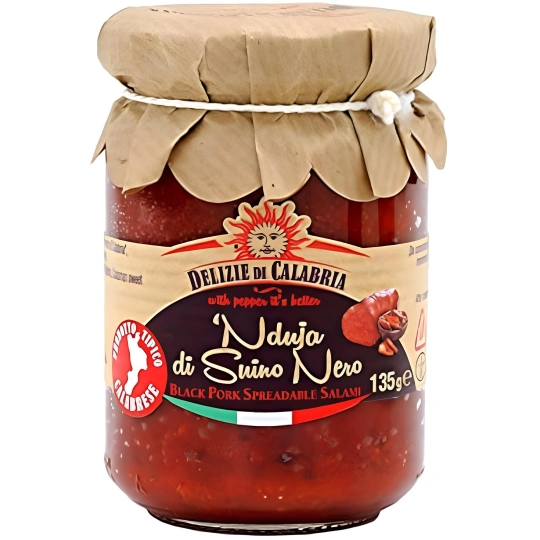 Black Pork Nduja by Delizie di Calabria - Authentic Calabrian Flavor
