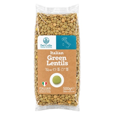 Green Lentils 500g – Lenticchie Verdi – Del Colle