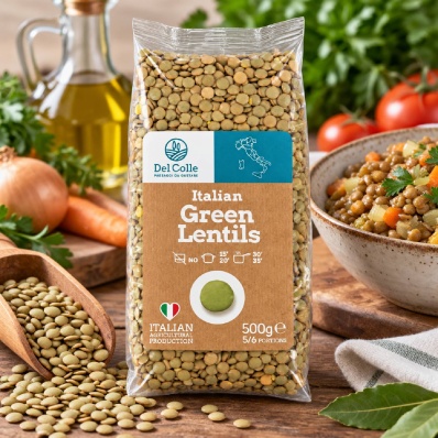 Green Lentils 500g – Lenticchie Verdi – Del Colle