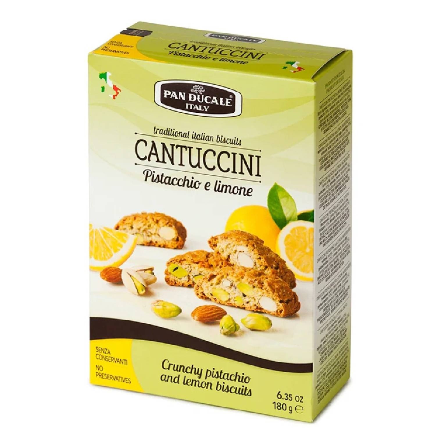 Cantucci Pistacchio e Limone 180g - Pistachio and Lemon Cantucci