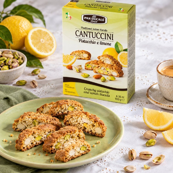 Cantucci Pistacchio e Limone (180g) – Traditional Cookies