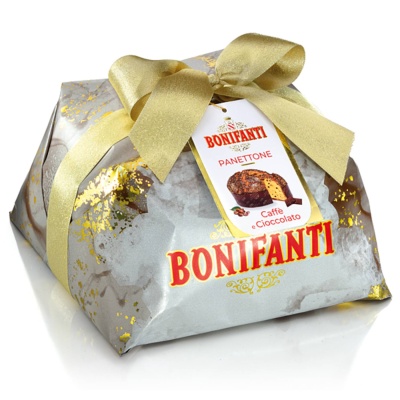Panettone Glazed Coffee and Chocolate 1kg – Glassato Caffè e Cioccolato Bonifanti