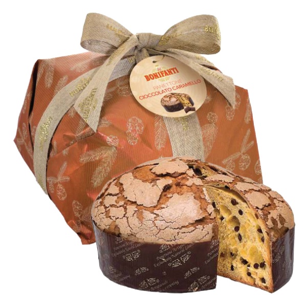Chocolate & Caramel Panettone 750g | Bonifanti