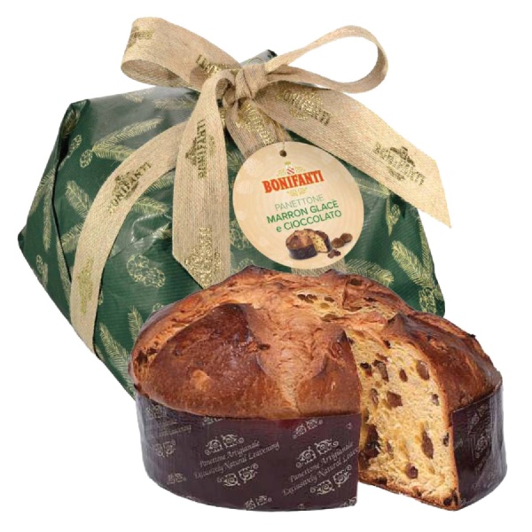Marron Glacé & Chocolate Panettone 750g | Bonifanti