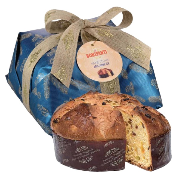 Milanese Panettone 1kg – Kraft Retro Wrapping | Bonifanti