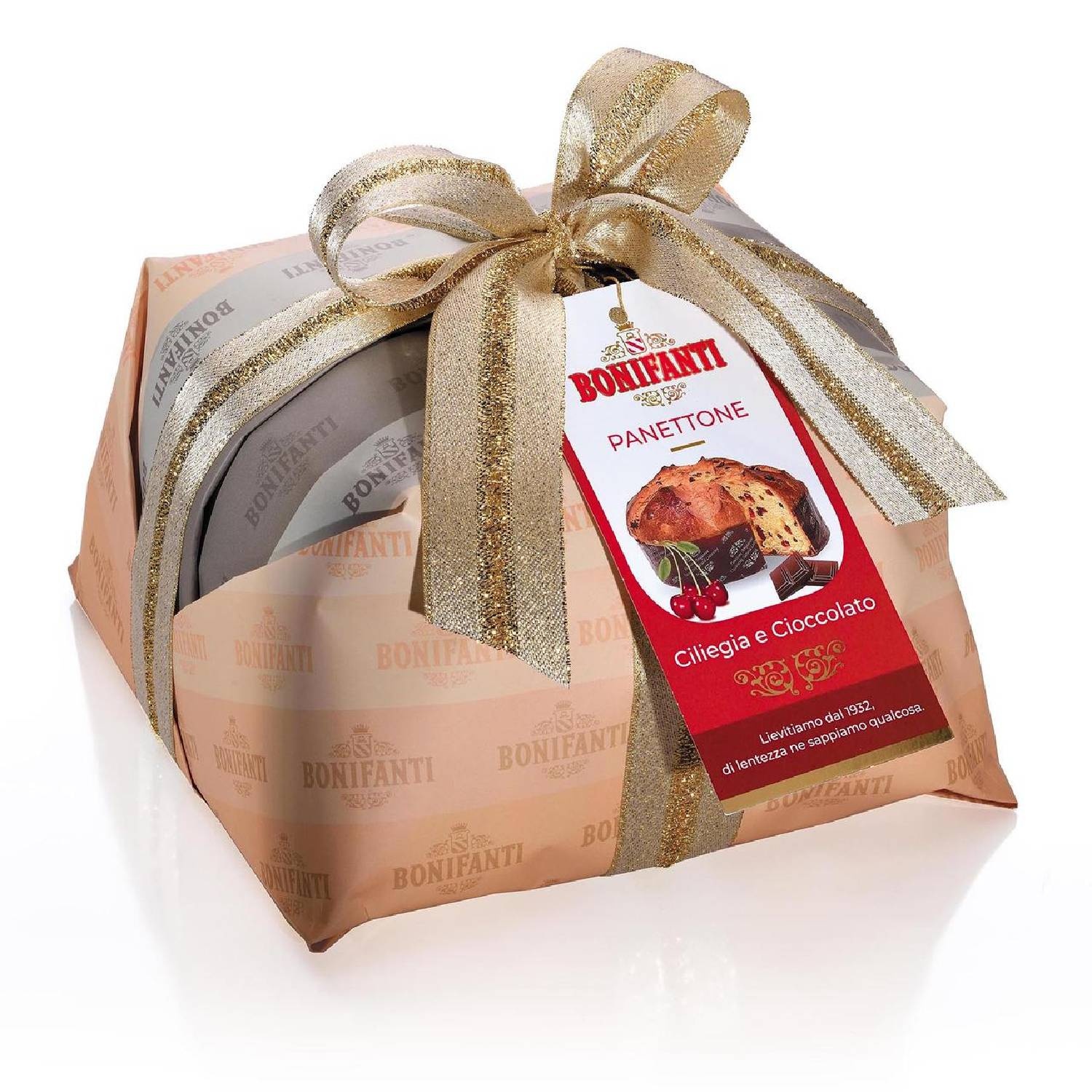 Cherry & Chocolate Panettone 1kg - Bonifanti