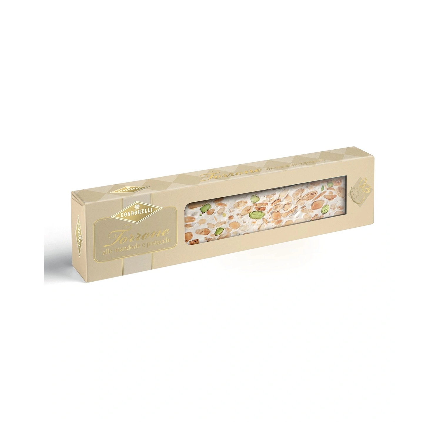 Condorelli Almond and Pistachio Nougat Bar - 150g Stecca di torrone morbido Mandorle e Pistacchi
