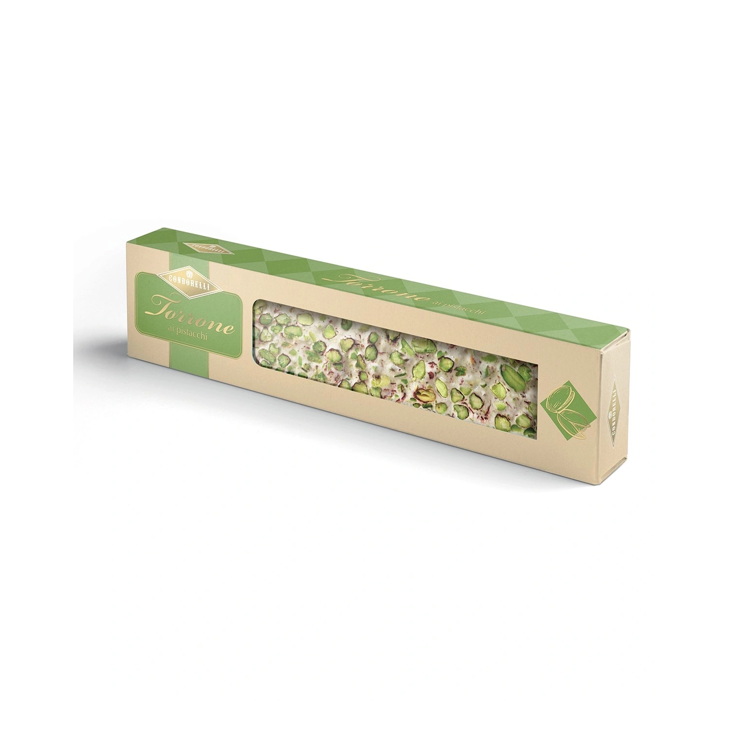 Condorelli Pistachio Nougat Bar 150g – Soft Sicilian Nougat