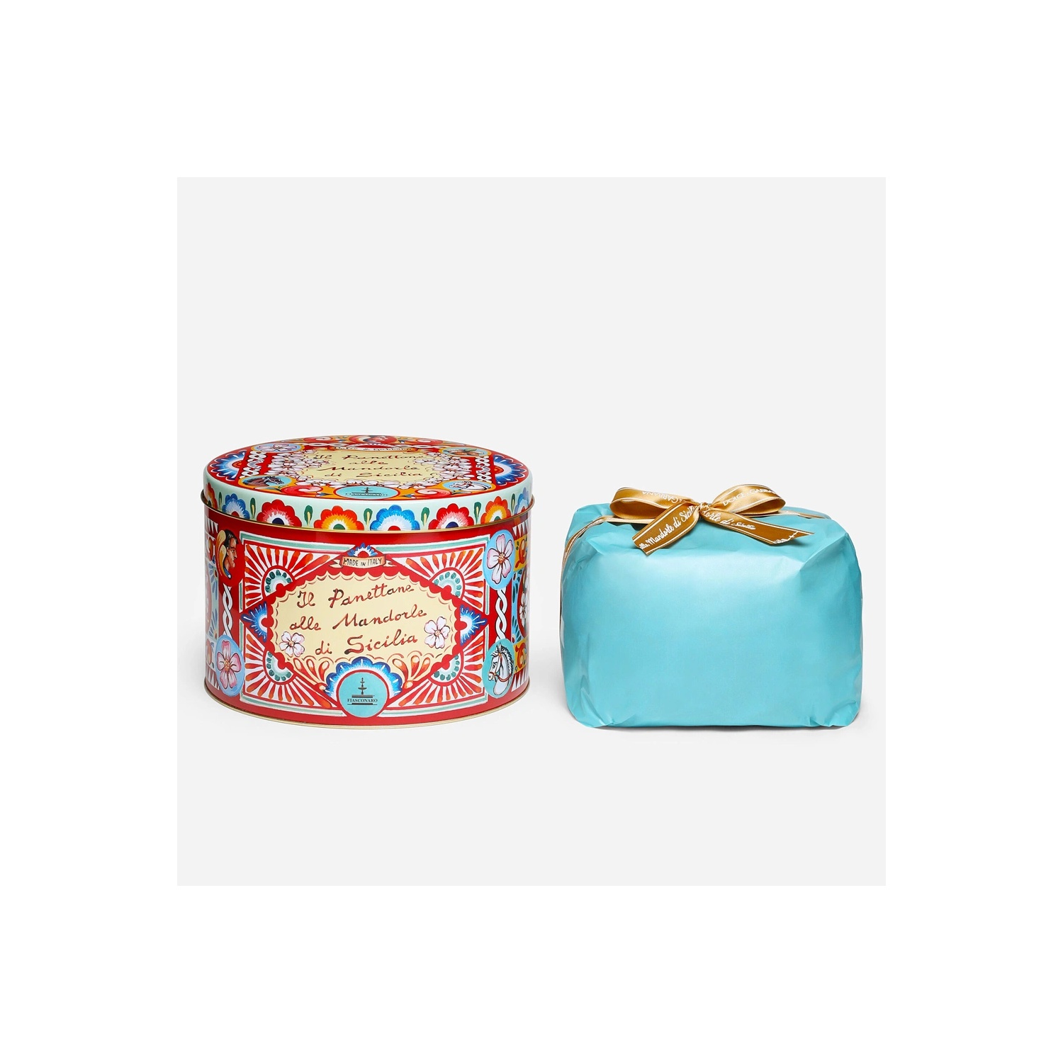Panettone with Sicilian Almonds – Dolce & Gabbana x Fiasconaro (1Kg) Red