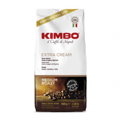 Kimbo Extra Cream Premium Italian Espresso Beans – 1kg Bag