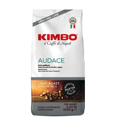 Kimbo Espresso Audace Coffee Beans – 1kg – Premium Light Roast Blend