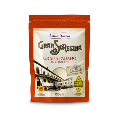 Soresina Grana Padano Grated 100g - Premium Italian Cheese