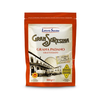 Soresina Grana Padano Grated 100g - Premium Italian Cheese