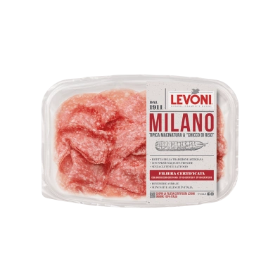 Levoni Salame Milano Sliced 80g - Premium Italian Salami