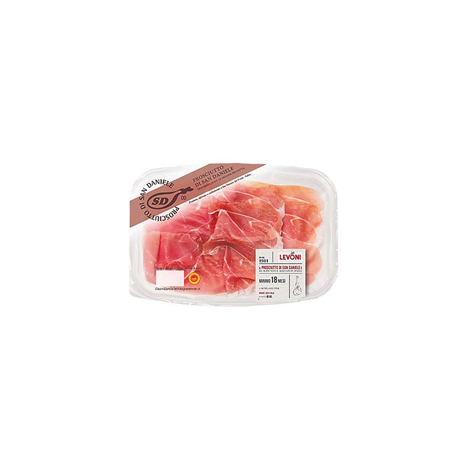 Levoni Prosciutto San Daniele Sliced - Premium Italian Ham
