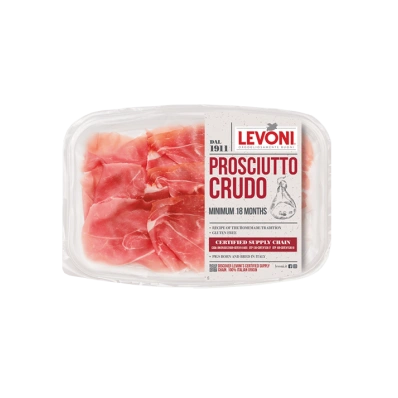 Levoni Prosciutto Crudo Sliced - Premium Italian Ham