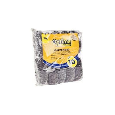 Metal Pot Scourers x10 – Stainless Steel Scrubbers for Tough Cleaning