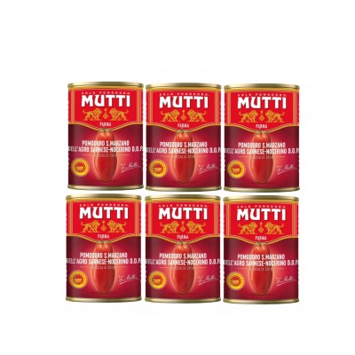 Multipack - Mutti San Marzano Peeled Tomatoes 6X400gr