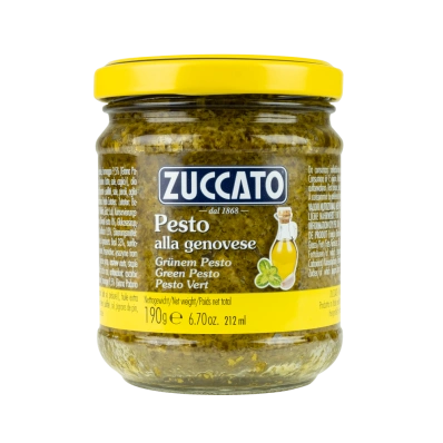 Pesto alla Genovese Zuccato 190g – Classic Italian Basil Pesto