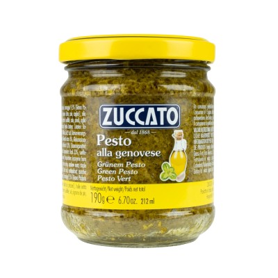 Pesto alla Genovese Zuccato 190g – Classic Italian Basil Pesto
