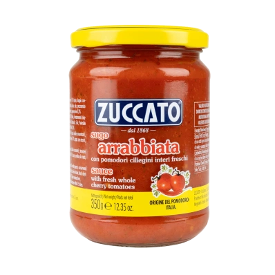 Sugo all’Arrabbiata Zuccato 350g – Spicy Italian Pasta Sauce
