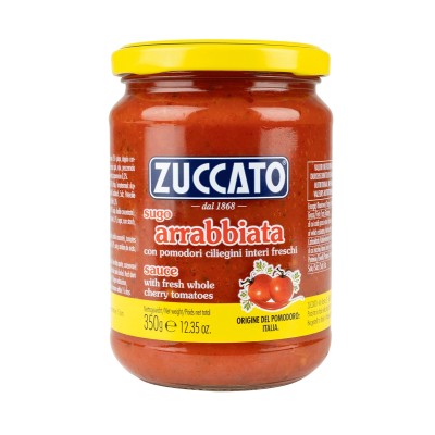 Sugo all’Arrabbiata Zuccato 350g – Spicy Italian Pasta Sauce