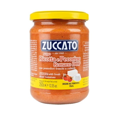 Sugo Ricotta e Pecorino Zuccato 350g – Creamy Italian Cheese Sauce