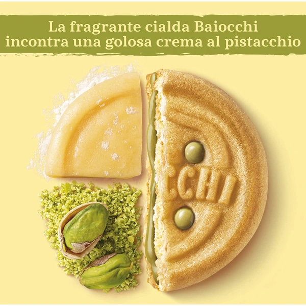 Mulino Bianco Baiocchi with Pistachio Cream 240g