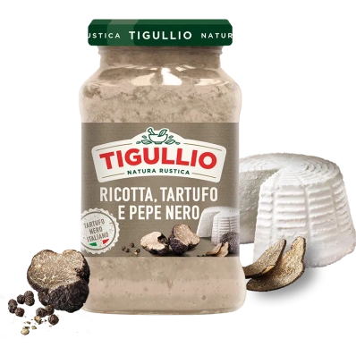 Pesto Tigullio Ricotta Truffle & Black Pepper 185g - Gluten Free